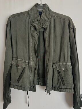 Splendid Olive Green Military Field Jacket